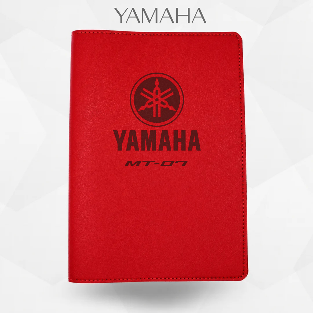 Porte document yamaha Mt 07 de couleur  rouge