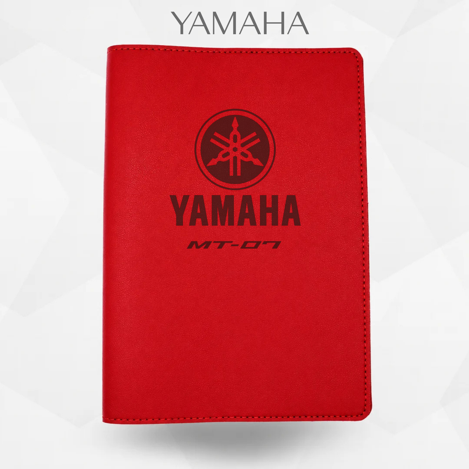 Porte document yamaha Mt 07 de couleur  rouge