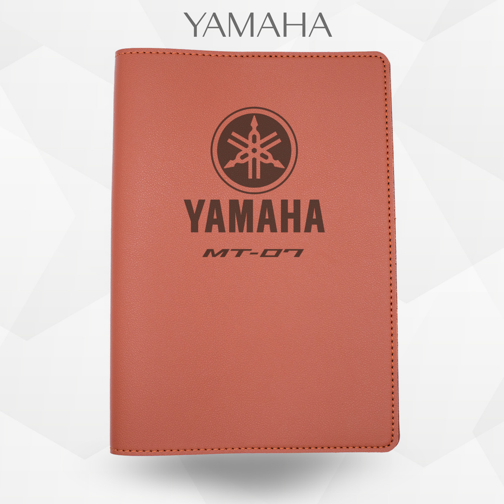 Porte document yamaha Mt 07 de couleur  marron