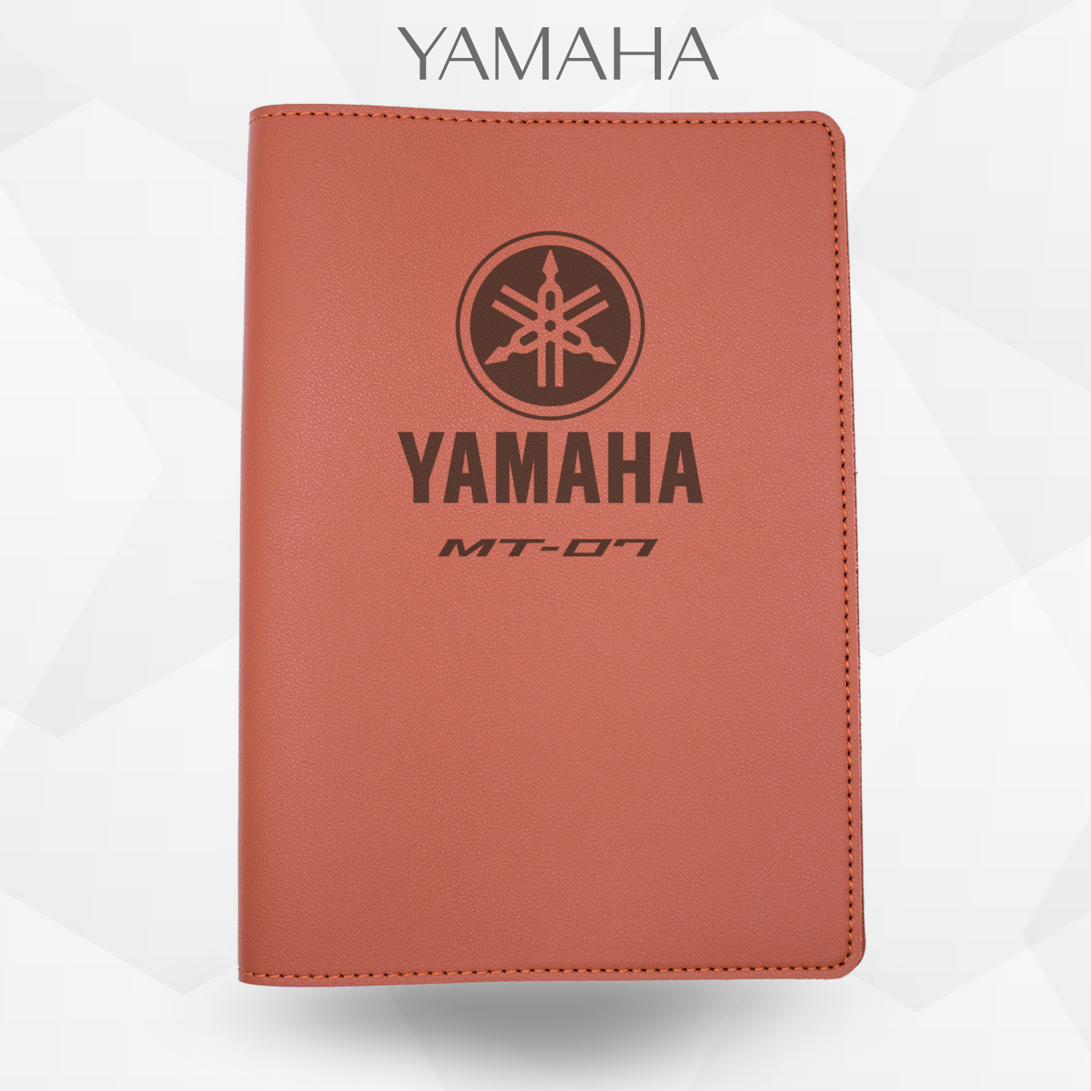 Porte document yamaha Mt 07 de couleur  marron