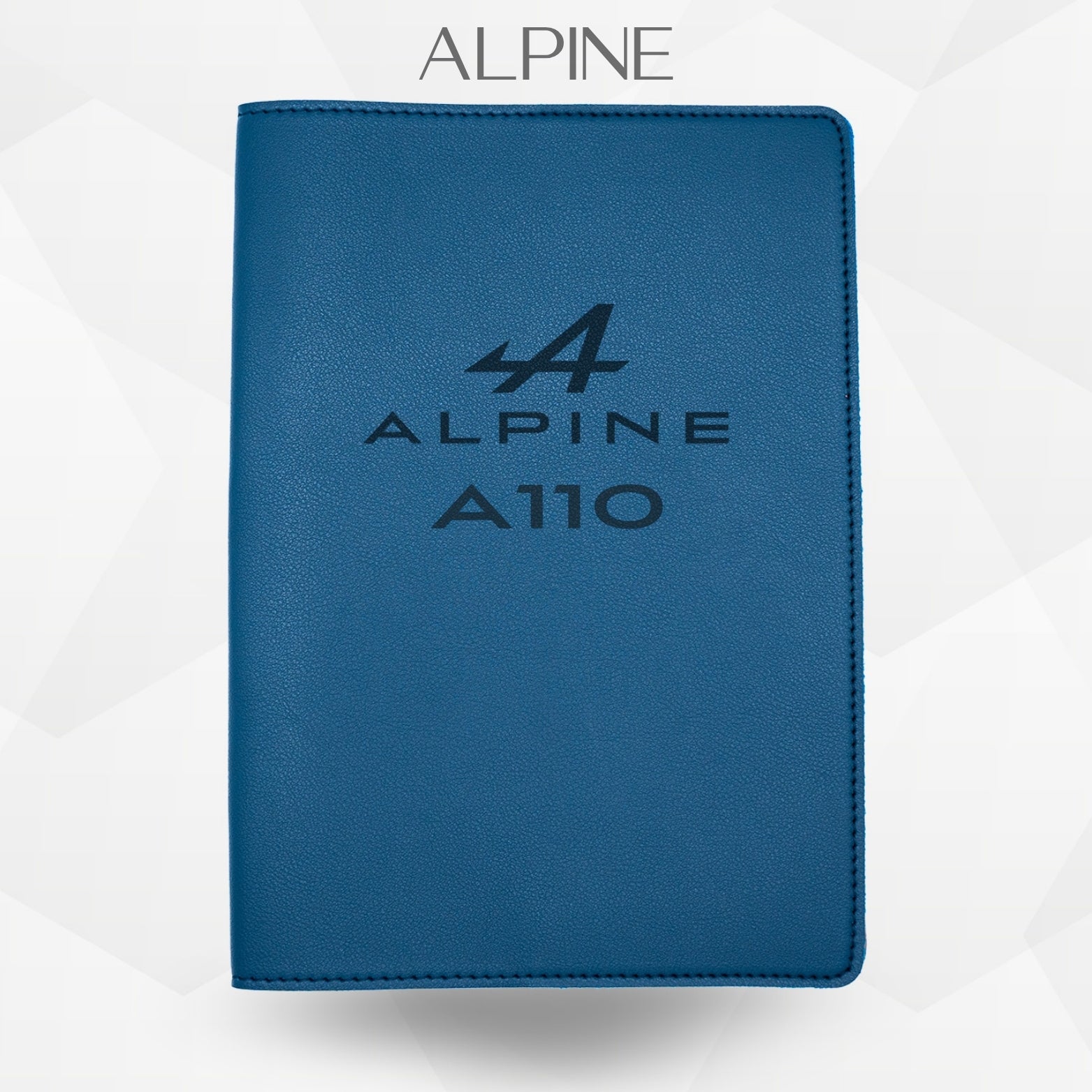 Porte document Alpine A110 de couleur  bleu