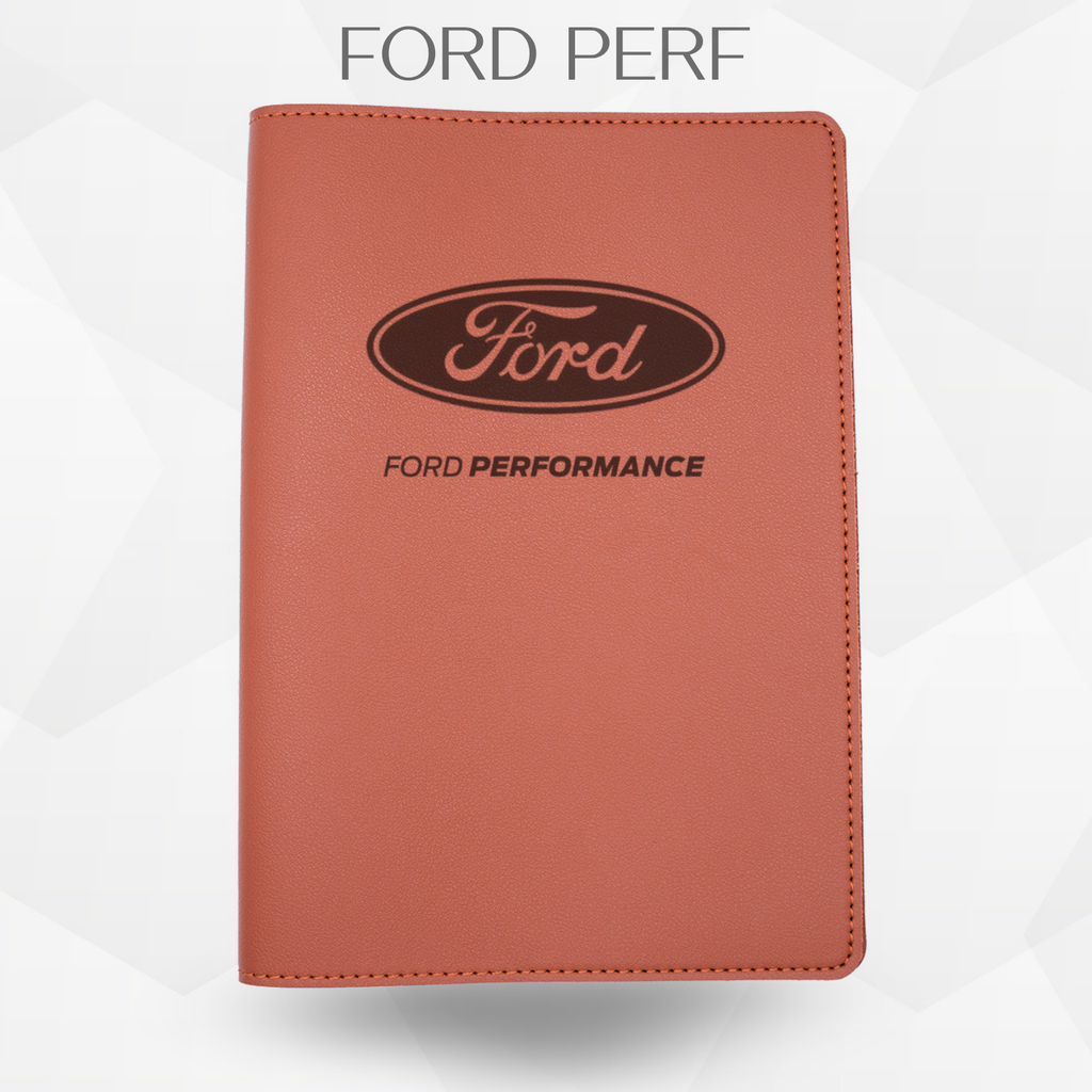 Porte document ford performance de couleur marron