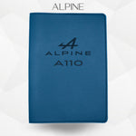 Porte document Alpine A110 de couleur  bleu