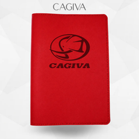 Porte document cagiva de couleur rouge