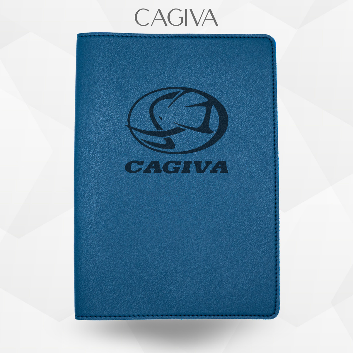Porte document cagiva de couleur bleu