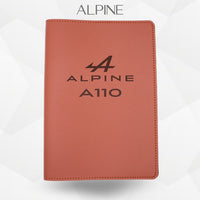 Porte document Alpine A110 de couleur marron 