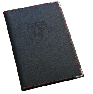 Porte Carte Grise Abarth en simili cuir