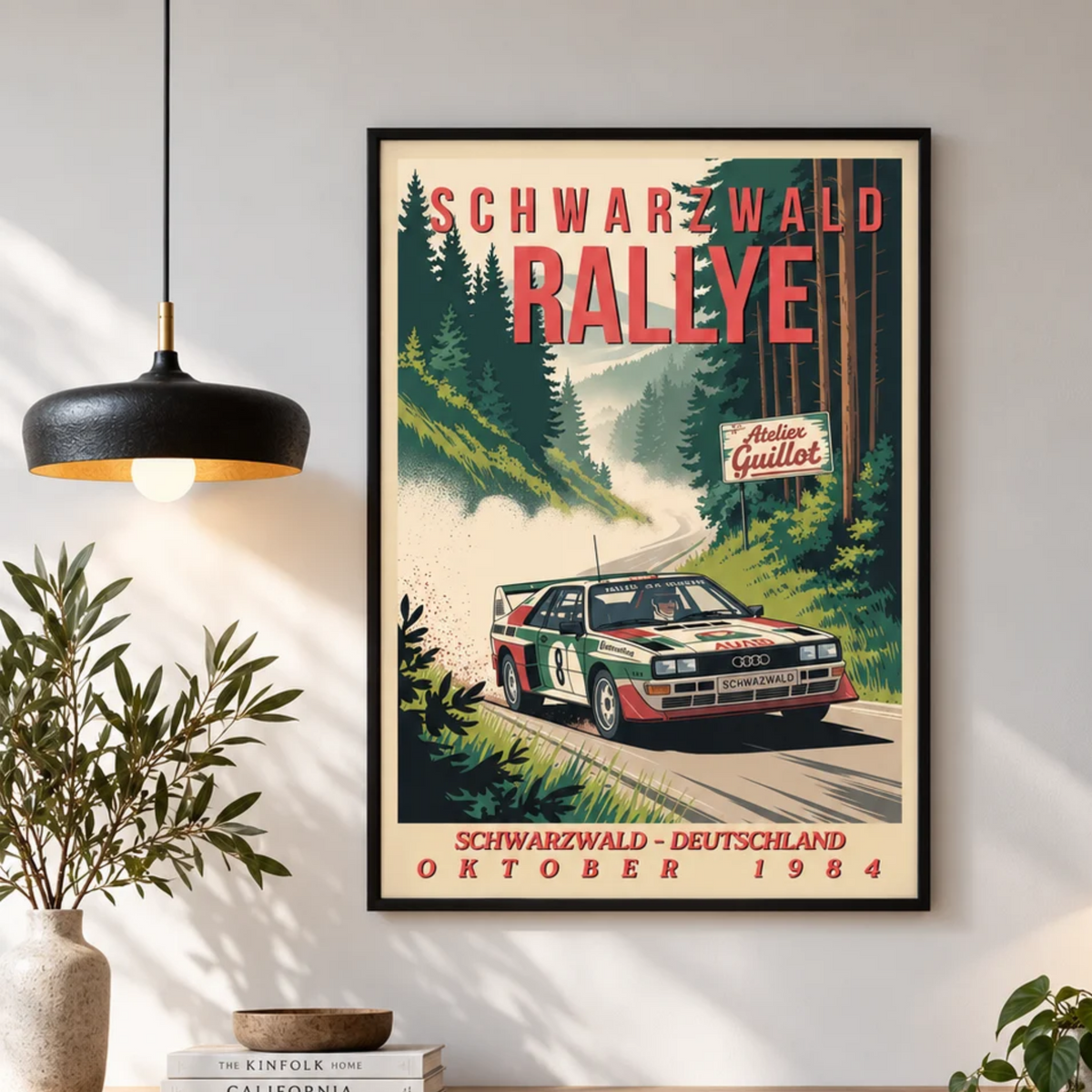 affiche audi RALLYE