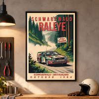 affiche audi RALLYE garage