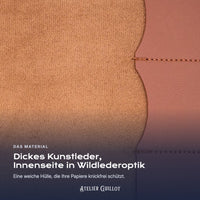 Dickes Kunstleder mit Innenseite in Wildlederoptik