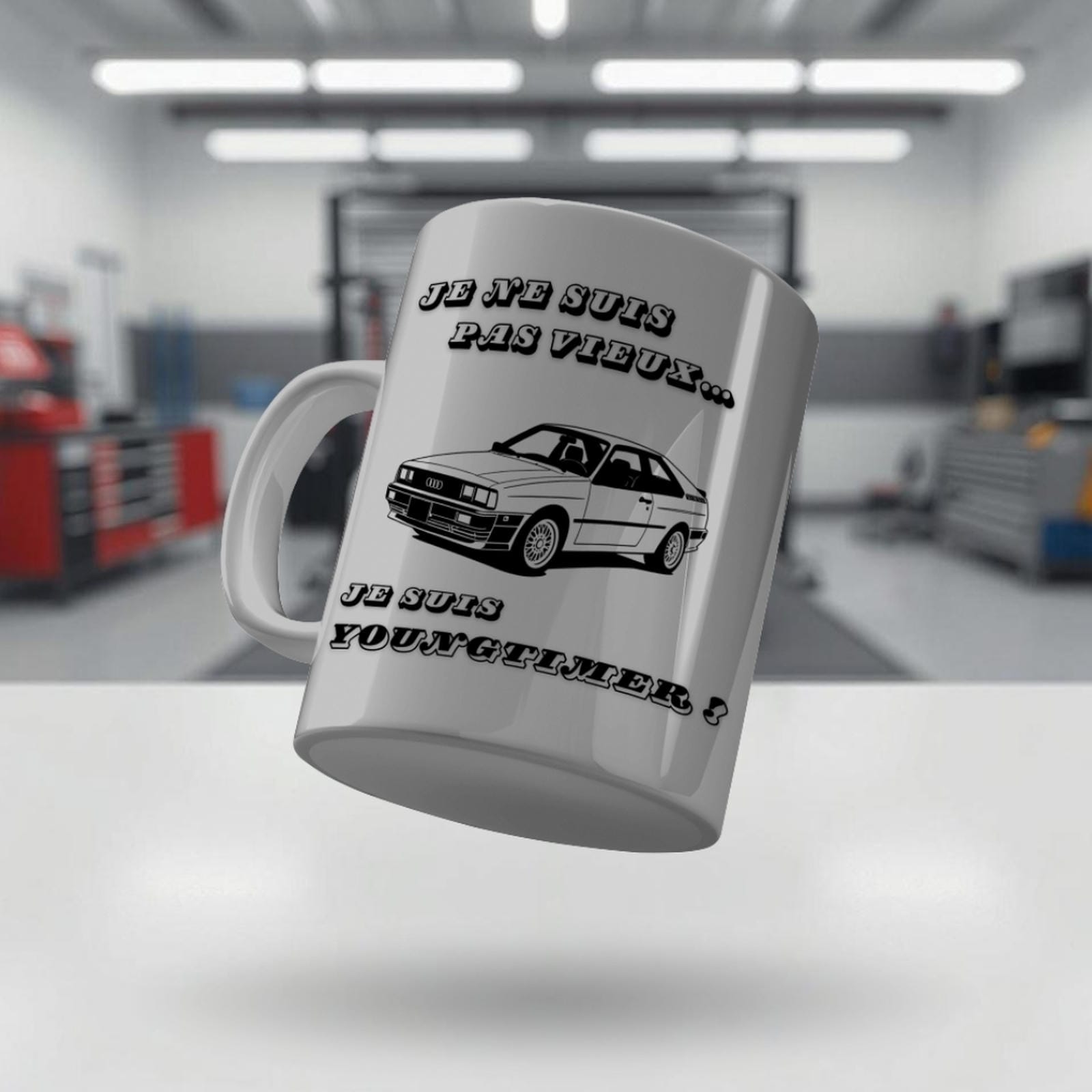 Mug Youngtimer Audi Quattro