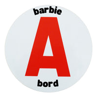 Schild A "Barbie an Bord" – Magnetaufkleber