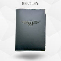 Porte carte grise Bentley – étui simili cuir gravure laser Atelier Guillot