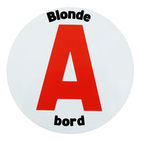 Platte A "Blonde à Bord" – Magnetaufkleber