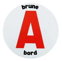 Scheibe A „Brune à Bord“ – Magnetaufkleber