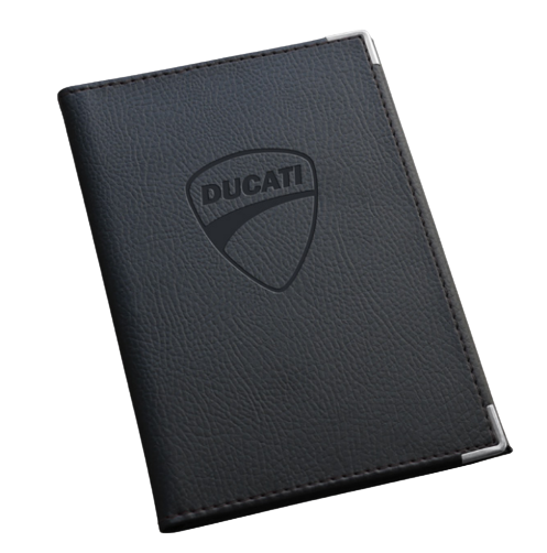 Porte Carte Grise Ducati en simili cuir