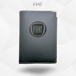 Porte carte grise Fiat – étui simili cuir gravure laser Atelier Guillot