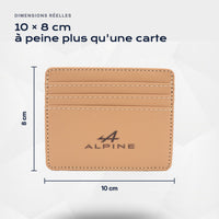 Porte-carte bancaire Alpine Atelier Guillot : 10 × 8 cm, à peine plus qu'une carte