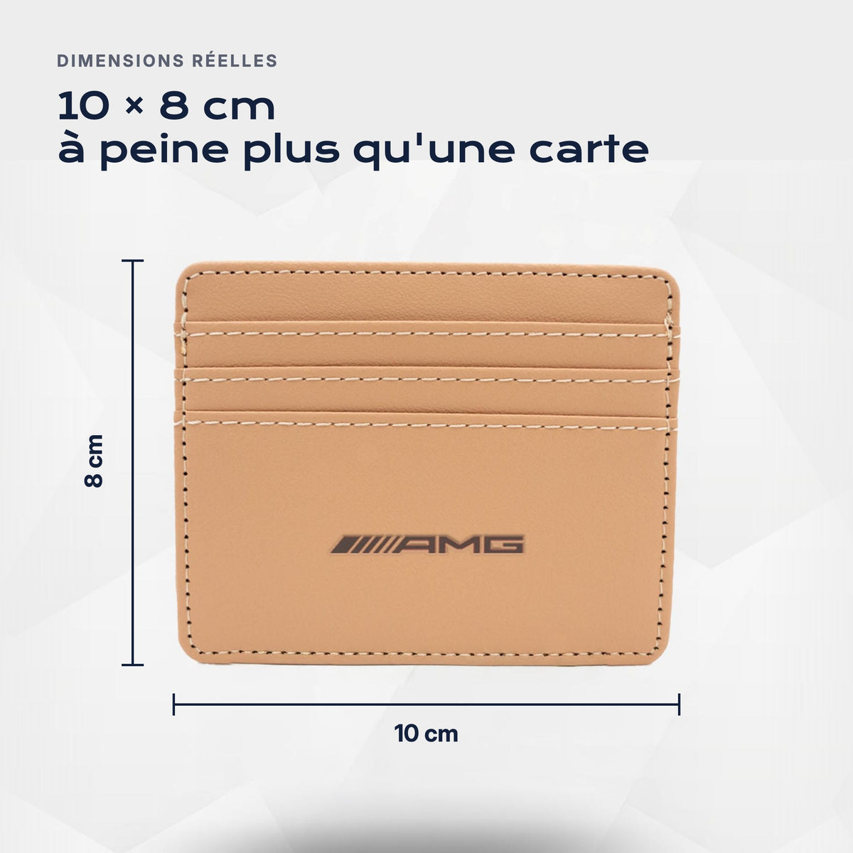 Porte-carte bancaire AMG Atelier Guillot : 10 × 8 cm, à peine plus qu'une carte