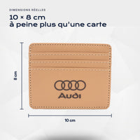 Porte-carte bancaire Audi Atelier Guillot : 10 × 8 cm, à peine plus qu'une carte