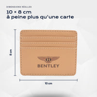 Porte-carte bancaire Bentley Atelier Guillot : 10 × 8 cm, à peine plus qu'une carte