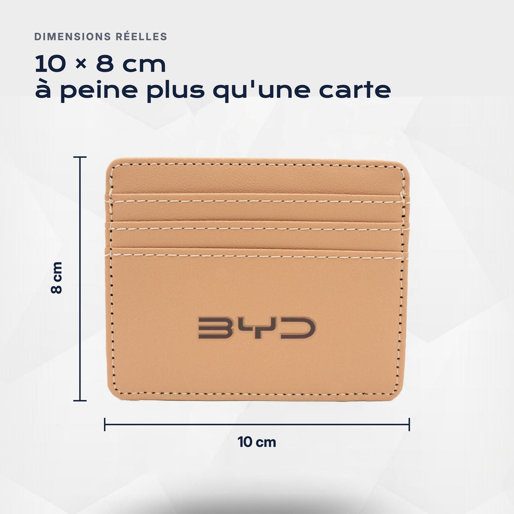 Porte-carte bancaire BYD Atelier Guillot : 10 × 8 cm, à peine plus qu'une carte