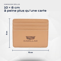 Porte-carte bancaire Cadillac Atelier Guillot : 10 × 8 cm, à peine plus qu'une carte