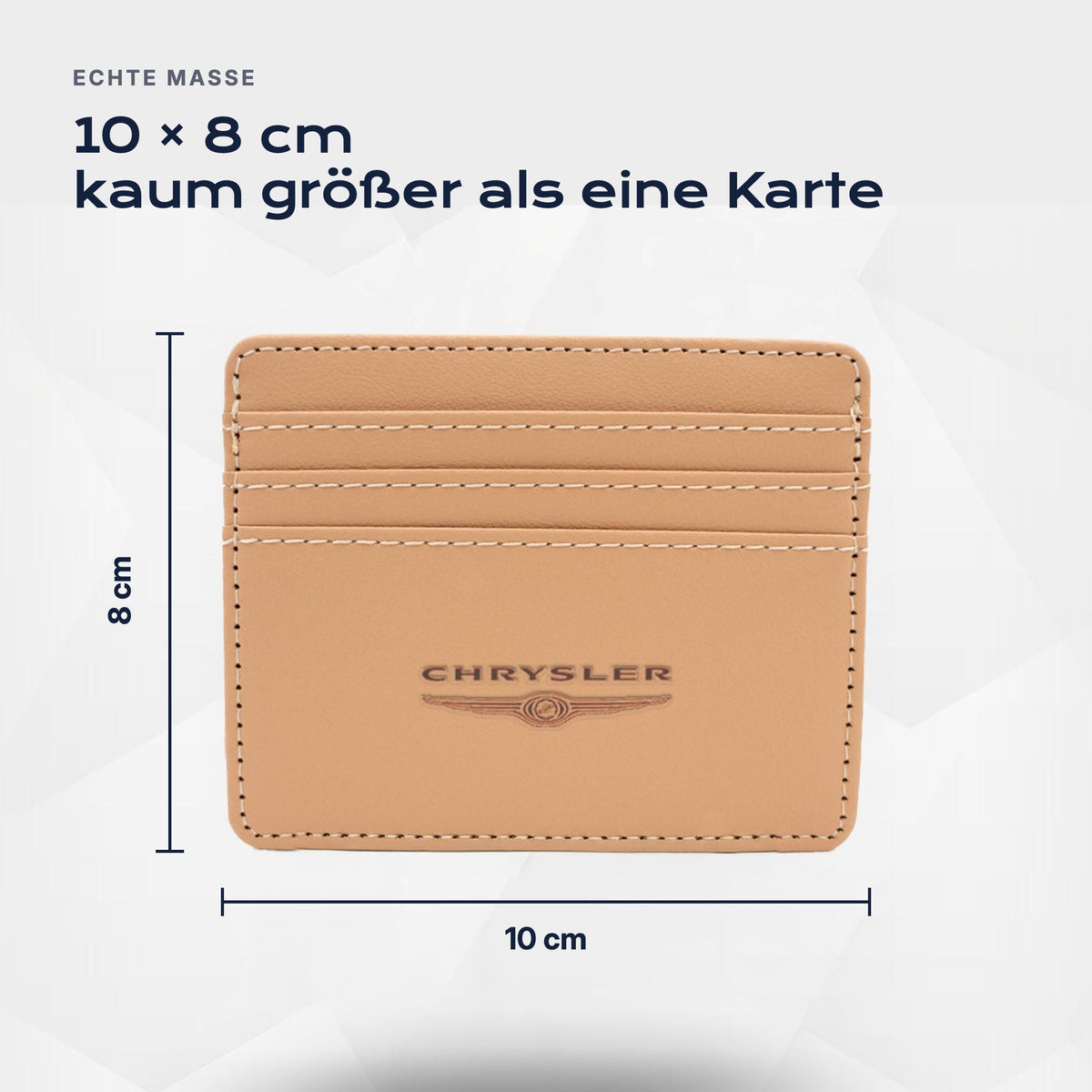 Kartenetui Chrysler von Atelier Guillot: 10 × 8 cm, kaum größer als eine Karte