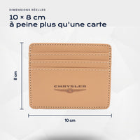 Porte-carte bancaire Chrysler Atelier Guillot : 10 × 8 cm, à peine plus qu'une carte
