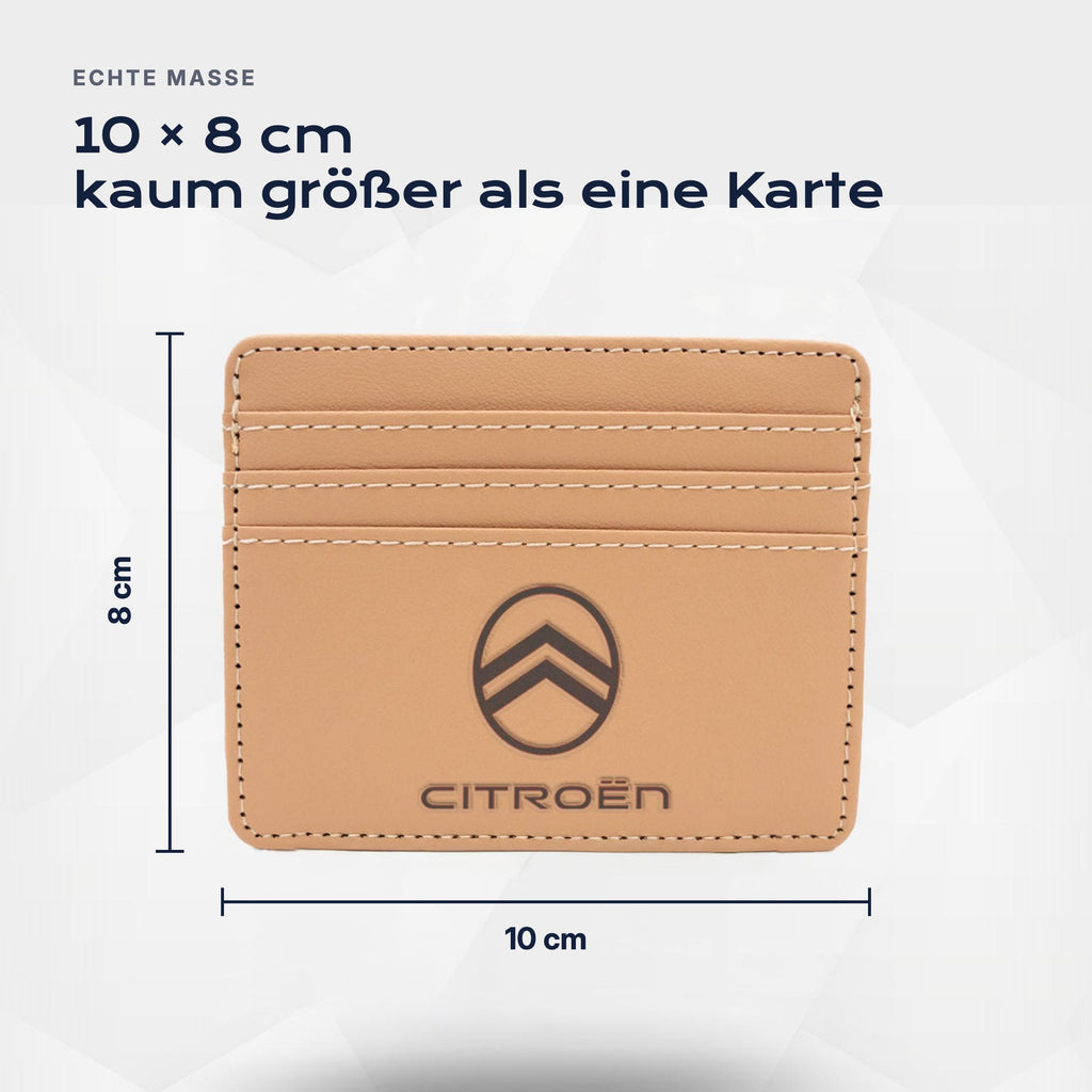 Kartenetui Citroën von Atelier Guillot: 10 × 8 cm, kaum größer als eine Karte