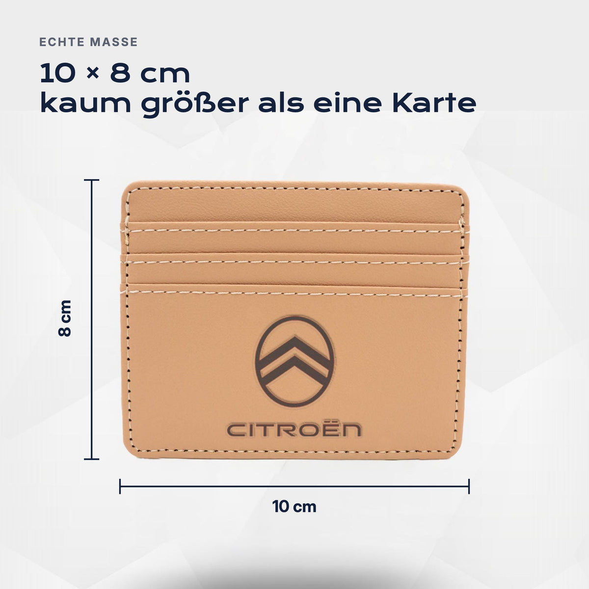 Kartenetui Citroën von Atelier Guillot: 10 × 8 cm, kaum größer als eine Karte
