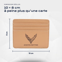 Porte-carte bancaire Corvette Atelier Guillot : 10 × 8 cm, à peine plus qu'une carte