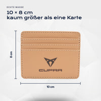 Kartenetui Cupra von Atelier Guillot: 10 × 8 cm, kaum größer als eine Karte