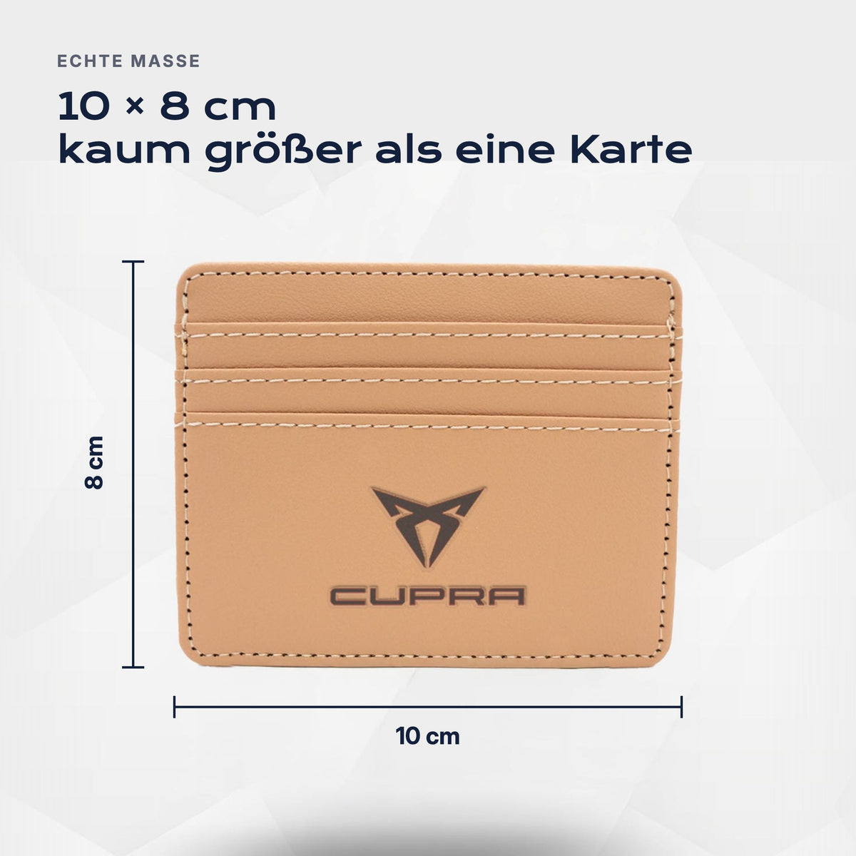 Kartenetui Cupra von Atelier Guillot: 10 × 8 cm, kaum größer als eine Karte