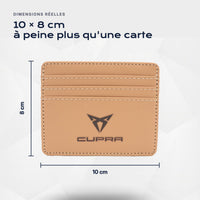 Porte-carte bancaire Cupra Atelier Guillot : 10 × 8 cm, à peine plus qu'une carte