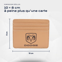 Porte-carte bancaire Dodge Atelier Guillot : 10 × 8 cm, à peine plus qu'une carte