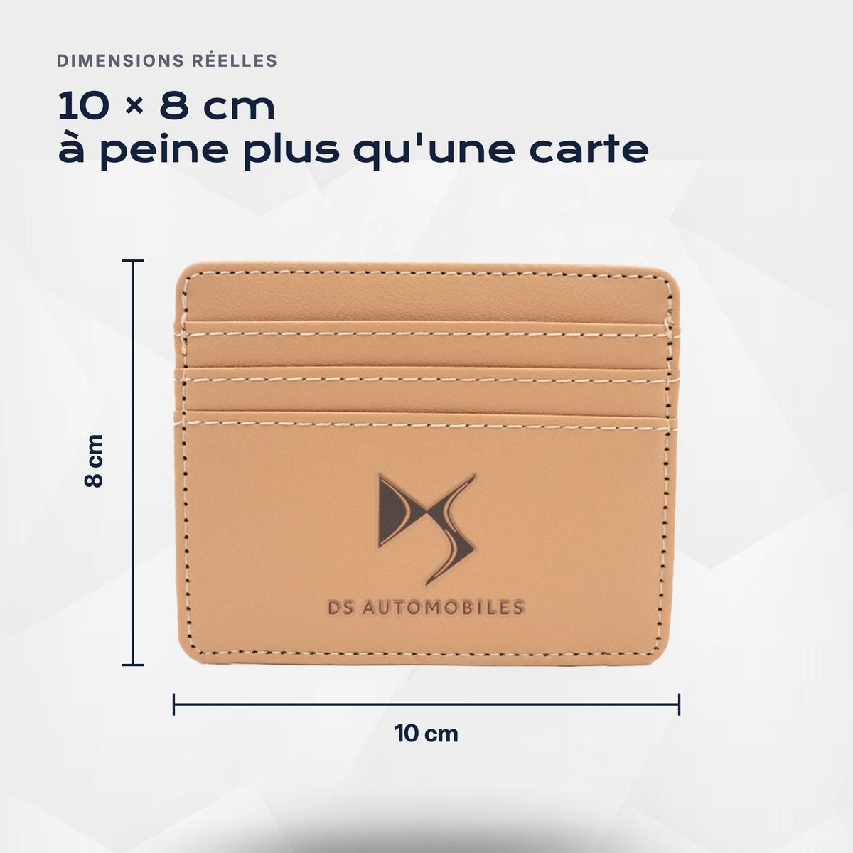 Porte-carte bancaire DS Automobiles Atelier Guillot : 10 × 8 cm, à peine plus qu'une carte