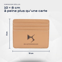 Porte-carte bancaire DS Automobiles Atelier Guillot : 10 × 8 cm, à peine plus qu'une carte