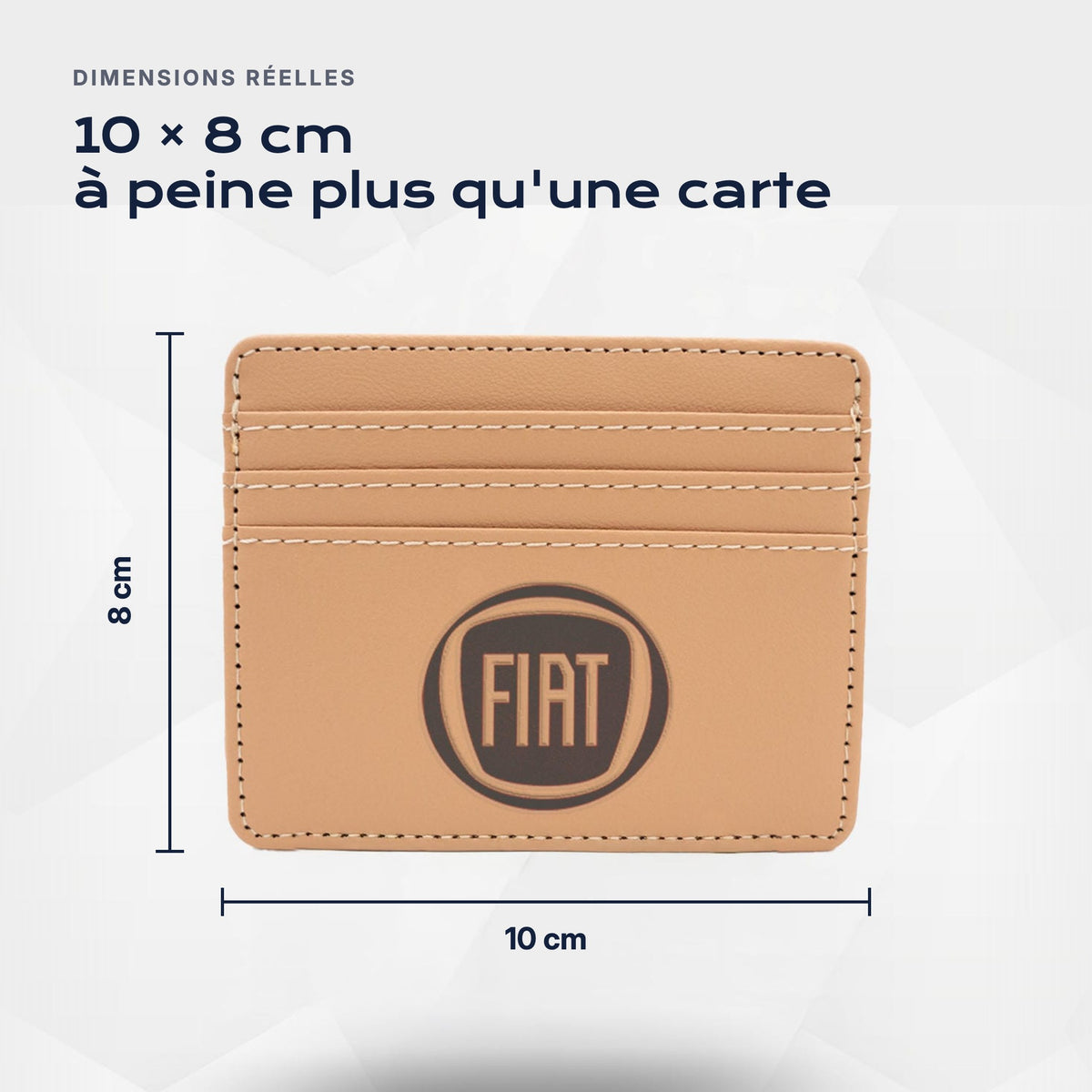 Porte-carte bancaire Fiat Atelier Guillot : 10 × 8 cm, à peine plus qu'une carte