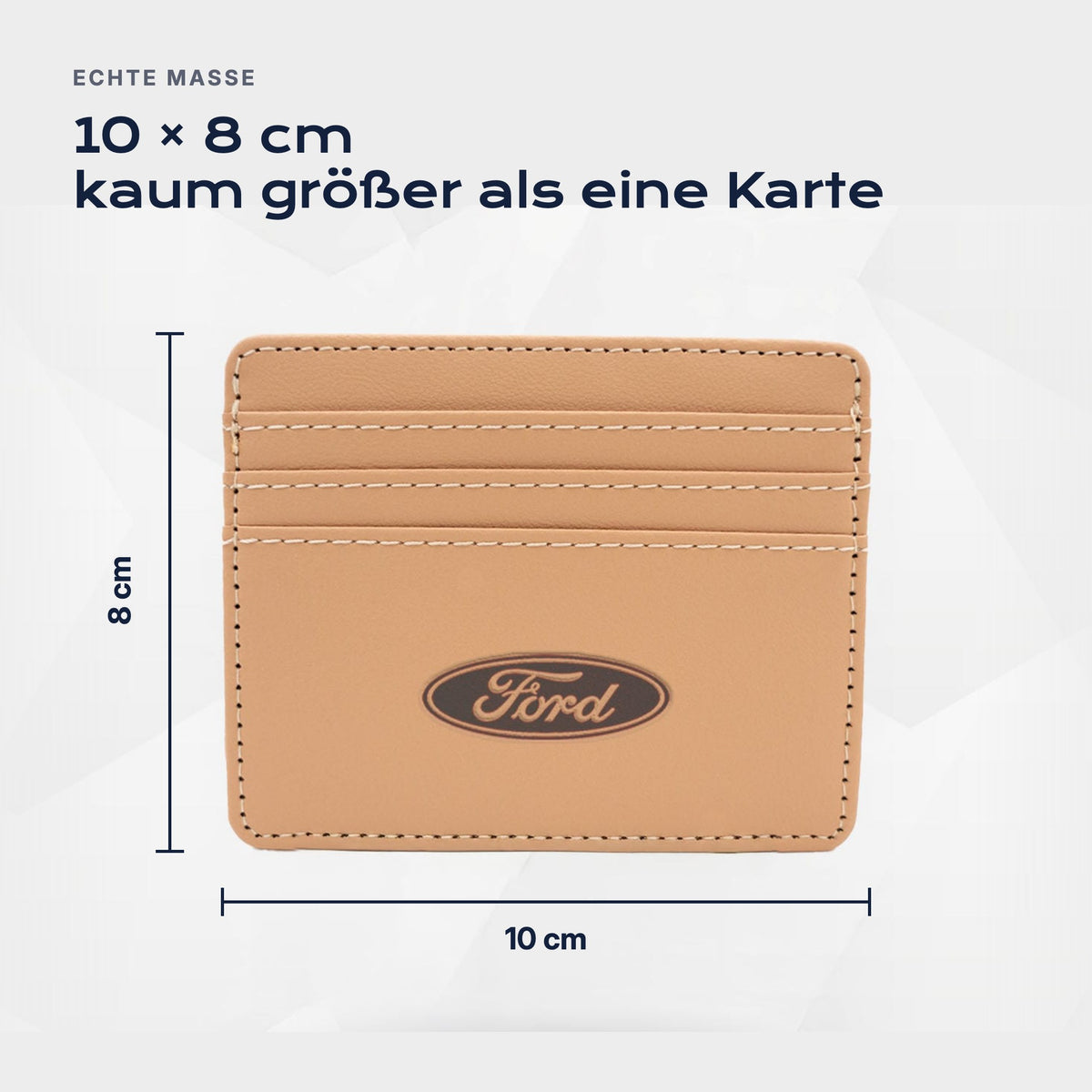 Kartenetui Ford von Atelier Guillot: 10 × 8 cm, kaum größer als eine Karte