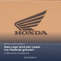 Logo Honda Moto, per Laser in Kunstleder graviert