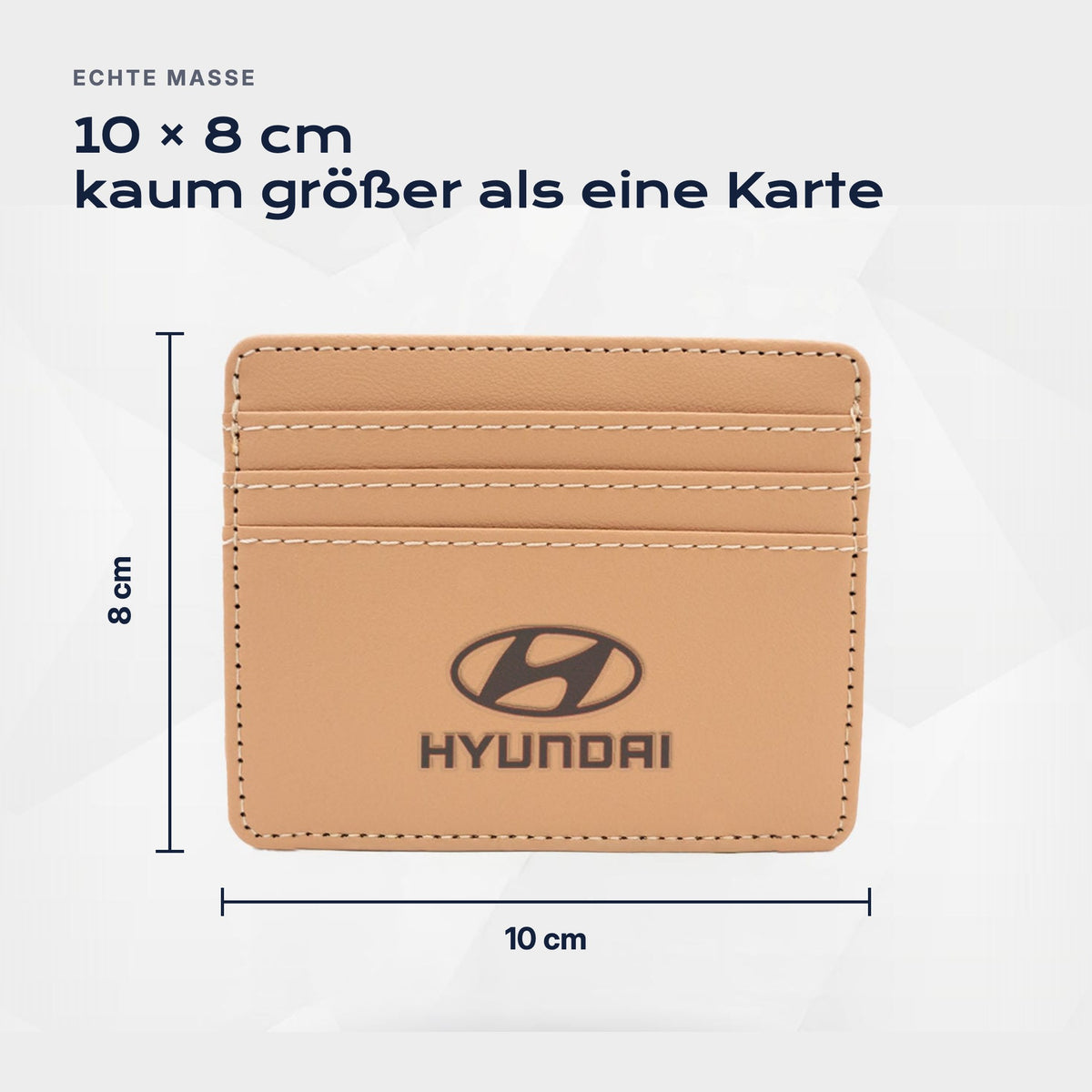 Kartenetui Hyundai von Atelier Guillot: 10 × 8 cm, kaum größer als eine Karte