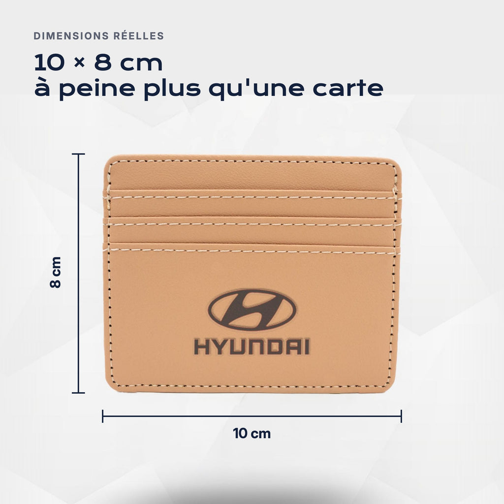 Porte-carte bancaire Hyundai Atelier Guillot : 10 × 8 cm, à peine plus qu'une carte