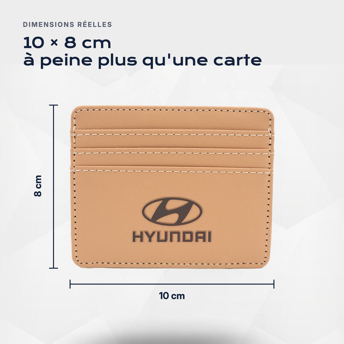 Porte-carte bancaire Hyundai Atelier Guillot : 10 × 8 cm, à peine plus qu'une carte