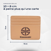 Porte-carte bancaire Kawasaki Atelier Guillot : 10 × 8 cm, à peine plus qu'une carte
