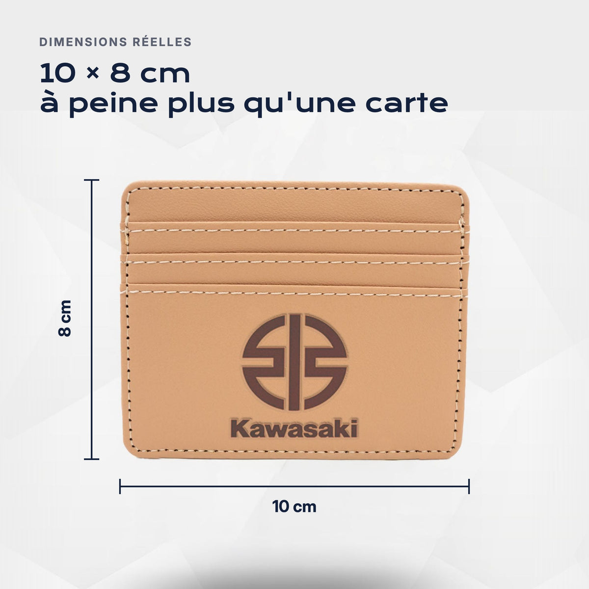 Porte-carte bancaire Kawasaki Atelier Guillot : 10 × 8 cm, à peine plus qu'une carte