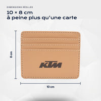 Porte-carte bancaire KTM Atelier Guillot : 10 × 8 cm, à peine plus qu'une carte