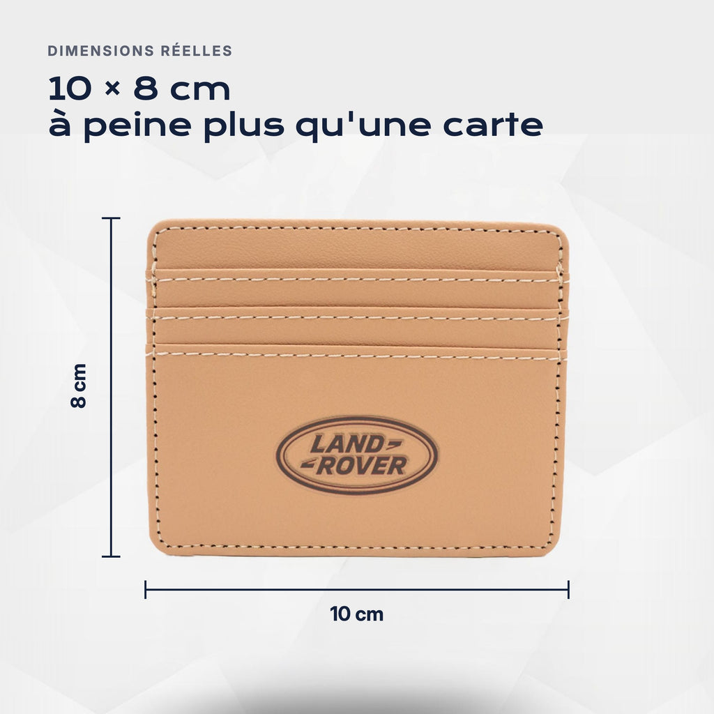 Porte-carte bancaire Land Rover Atelier Guillot : 10 × 8 cm, à peine plus qu'une carte