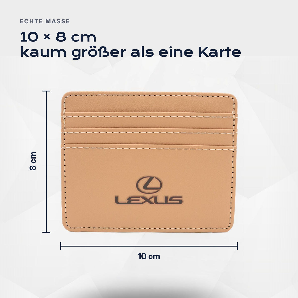 Kartenetui Lexus von Atelier Guillot: 10 × 8 cm, kaum größer als eine Karte