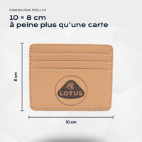 Porte-carte bancaire Lotus Atelier Guillot : 10 × 8 cm, à peine plus qu'une carte